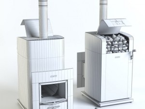 woodburning stove harvia classic 400 top duo 3D Модель
