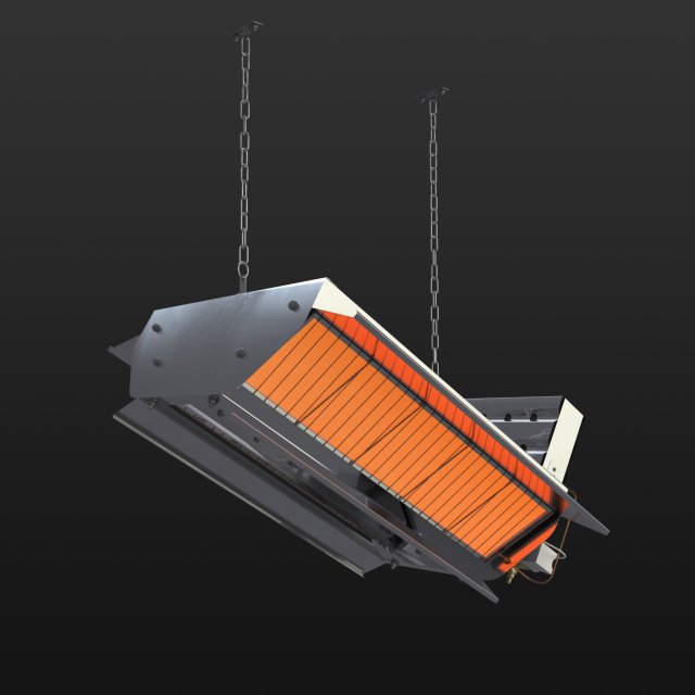 gas ceramic heater 216 xla 3D 模型 .c4d .max .obj .3ds .fbx .stl .blend 