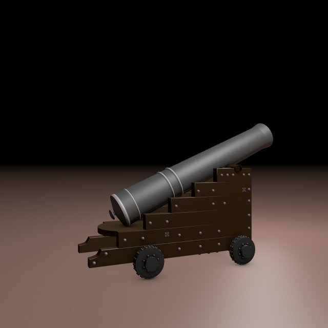 medieval cannon 3D मॉडल .c4d .max .obj .3ds .fbx .stl .blend 