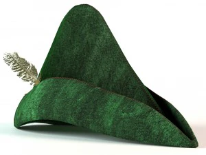 chap&eacute;u Robin Hood Modelo 3D