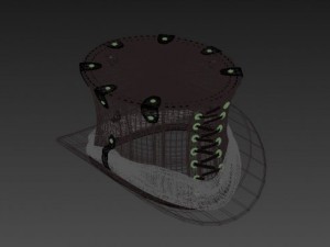 steam punk tophat Model 3D