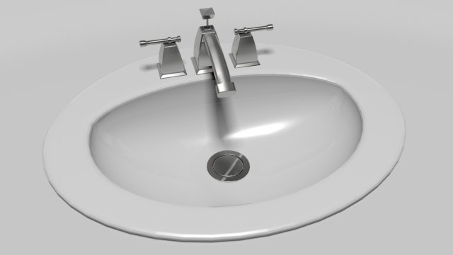 Bathroom Drain cover 3D model