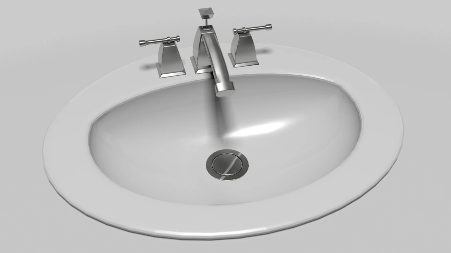 bathroom sink 3D Model .c4d .max .obj .3ds .fbx .stl .blend 