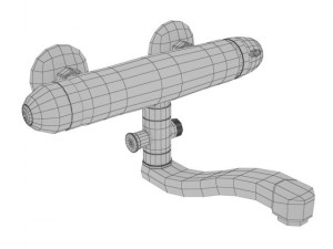 modern bathroom faucet type 02 3D Model