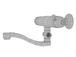 modern bathroom faucet type 02 3D Model
