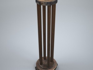 wooden pillar 3D Model