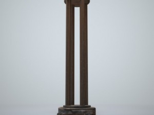 wooden pillar 3D Model
