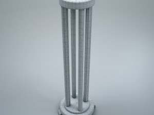 wooden pillar 3D Model