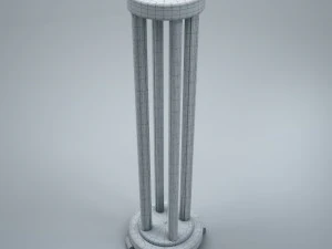 wooden pillar 3D Model
