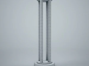 wooden pillar 3D Model