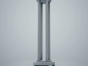 wooden pillar 3D Model