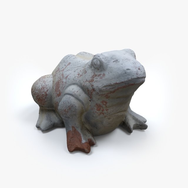 garden frog 3D Модель .c4d .max .obj .3ds .fbx .stl .blend