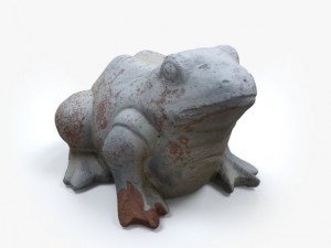 garden frog Model 3D