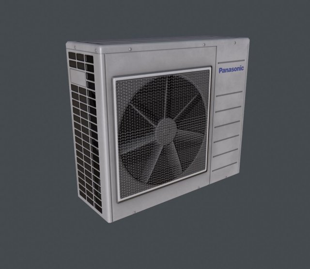air conditioner 3D 模型 .c4d .max .obj .3ds .fbx .stl .blend 