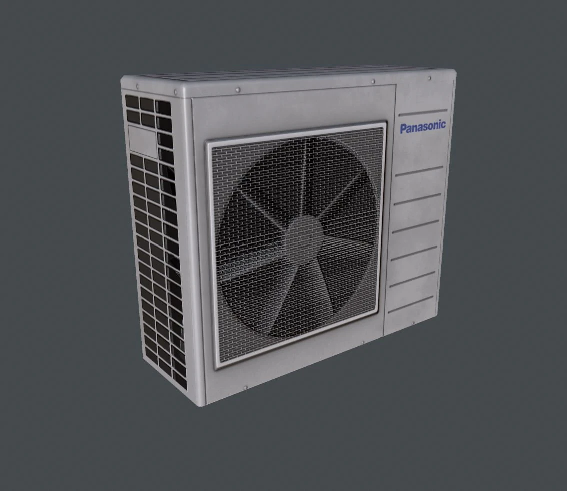 air conditioner 3D Model .c4d .max .obj .3ds .fbx .stl .blend 