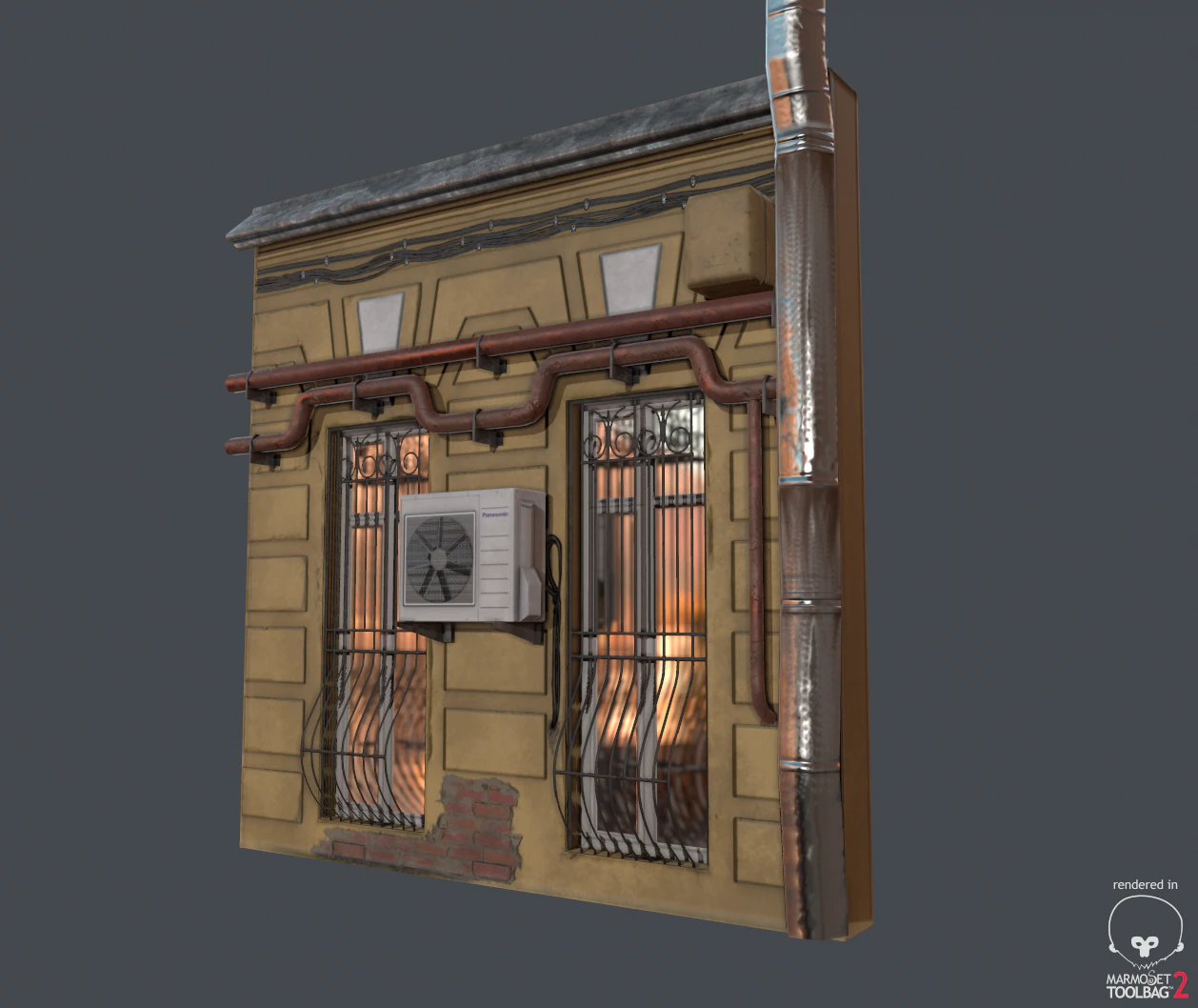 building module 3D Model .c4d .max .obj .3ds .fbx .stl .blend 