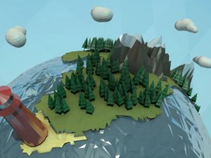 lowpoly planet 3D Model