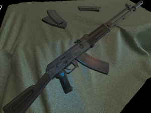 ak-107 Modello 3D