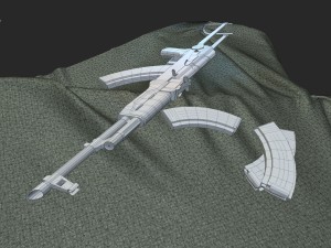 akms Model 3D