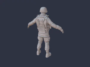 russian soldier 3D Model