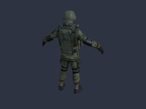 russian soldier 3Dモデル
