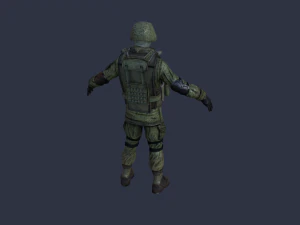 russian soldier 3D Model