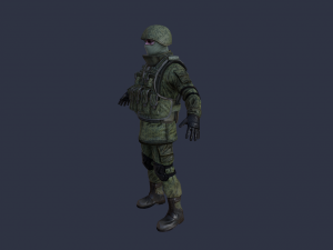 russian soldier 3Dモデル