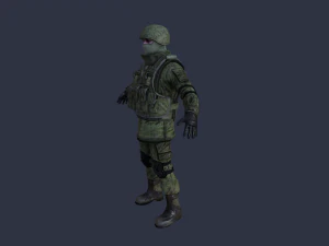 russian soldier 3D Model