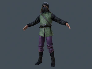personagem medieval saraceno Modelo 3D