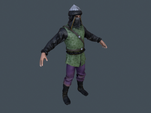 saracene medieval character 3Dモデル