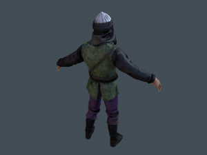 saracene medieval character 3Dモデル