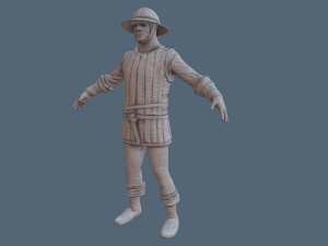 crossbowman character Model 3D