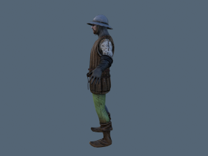 crossbowman character Model 3D