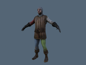 crossbowman character Model 3D