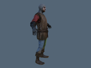 crossbowman character Model 3D