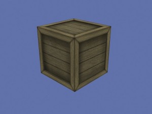 wooden crate Modello 3D