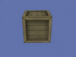 wooden crate 3D Model