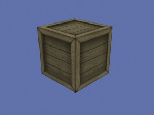 wooden crate Modello 3D