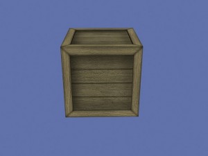 wooden crate Modello 3D