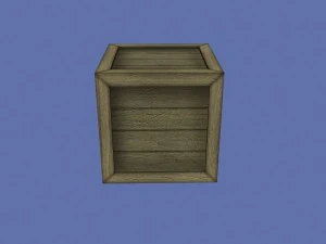 wooden crate 3D Model