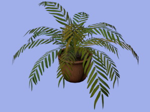 palm grass pottery 3D Model