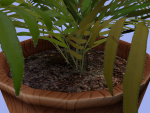 palm grass pottery 3D 모델