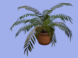 palm grass pottery 3D 모델