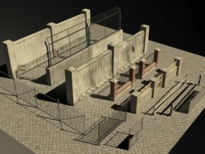 fence package Modelo 3D