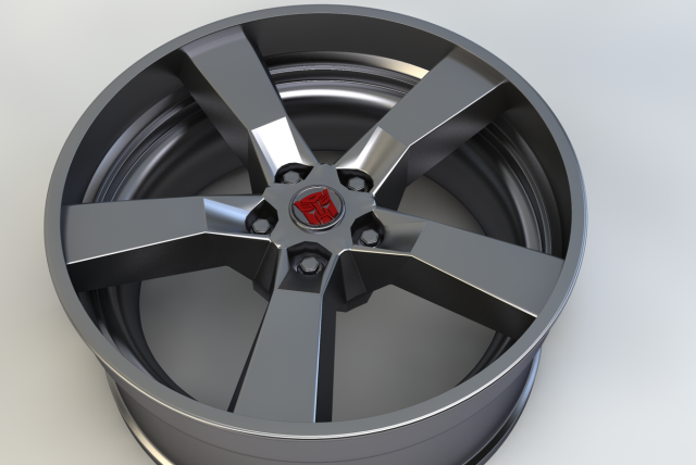 wheel autobot bumblebee 3D Model .c4d .max .obj .3ds .fbx .stl .blend 