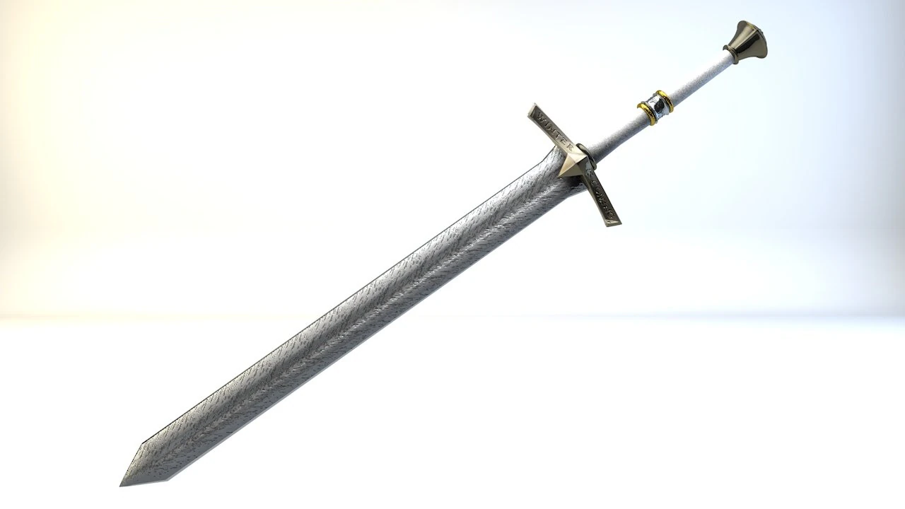 sword winter is coming 3D Model .c4d .max .obj .3ds .fbx .stl .blend 