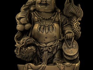 gold buddha statue 3Dモデル