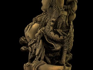 gold buddha statue 3Dモデル