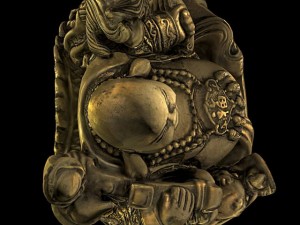 gold buddha statue 3Dモデル