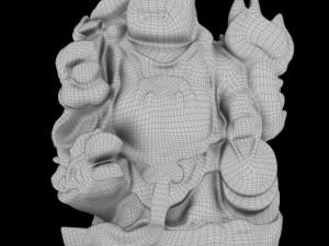 gold buddha statue 3Dモデル